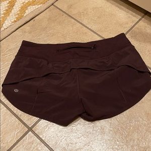 Lululemon speed shorts size 6